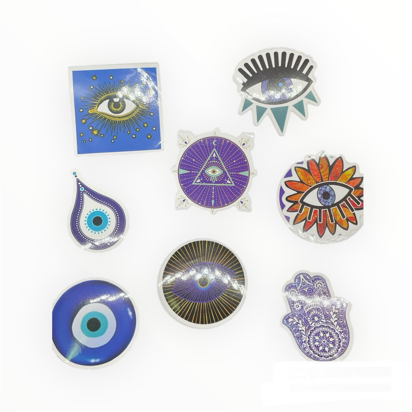 2 PCS WATERPROOF EVIL EYE STICKERS