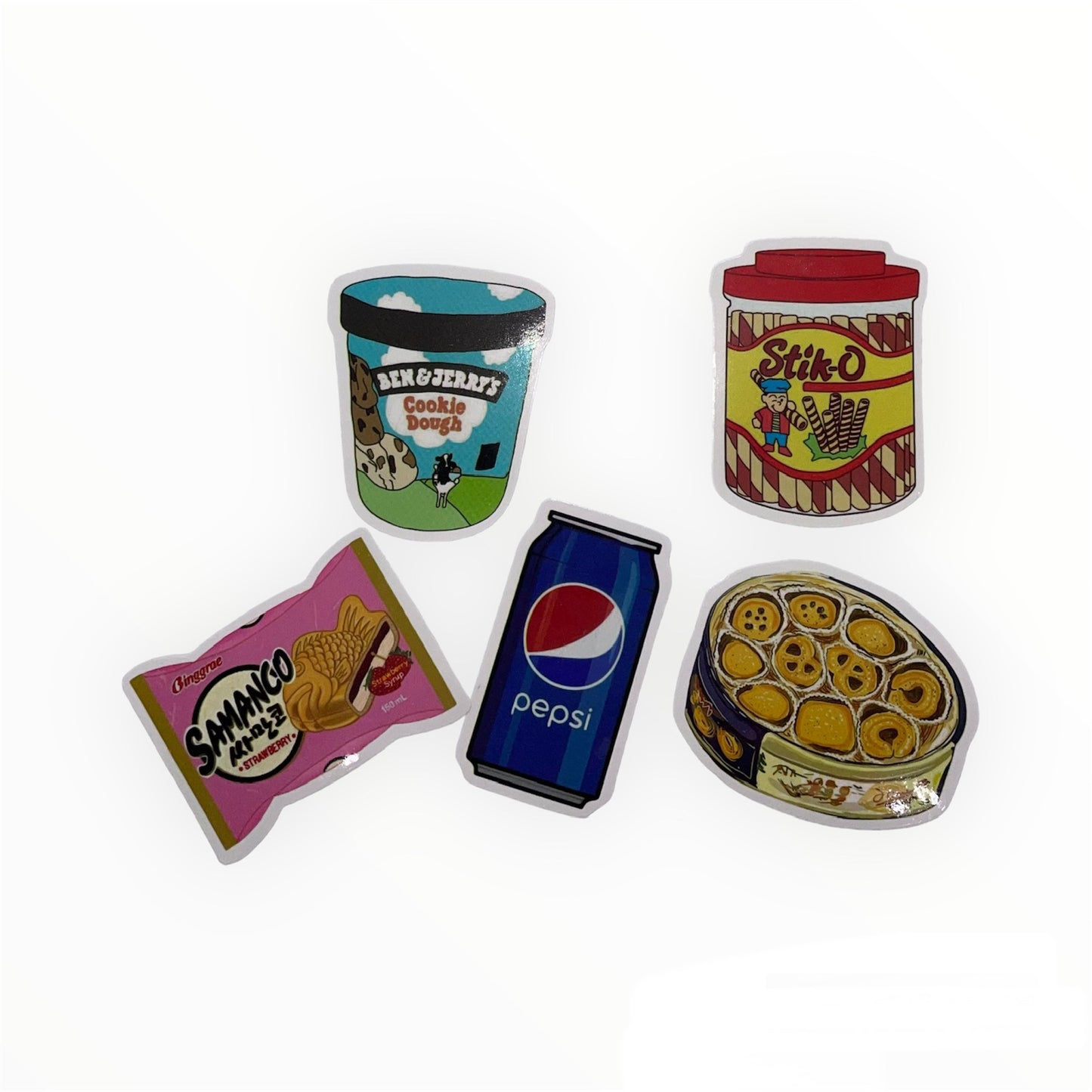 5PCS FOOD STICKERS