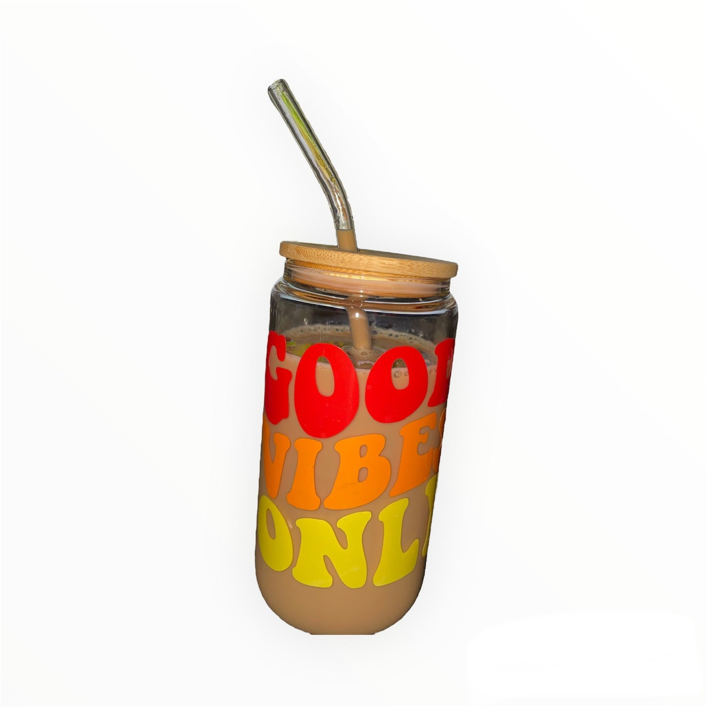 16 OZ Good vibes only cup (customized handmade cup)