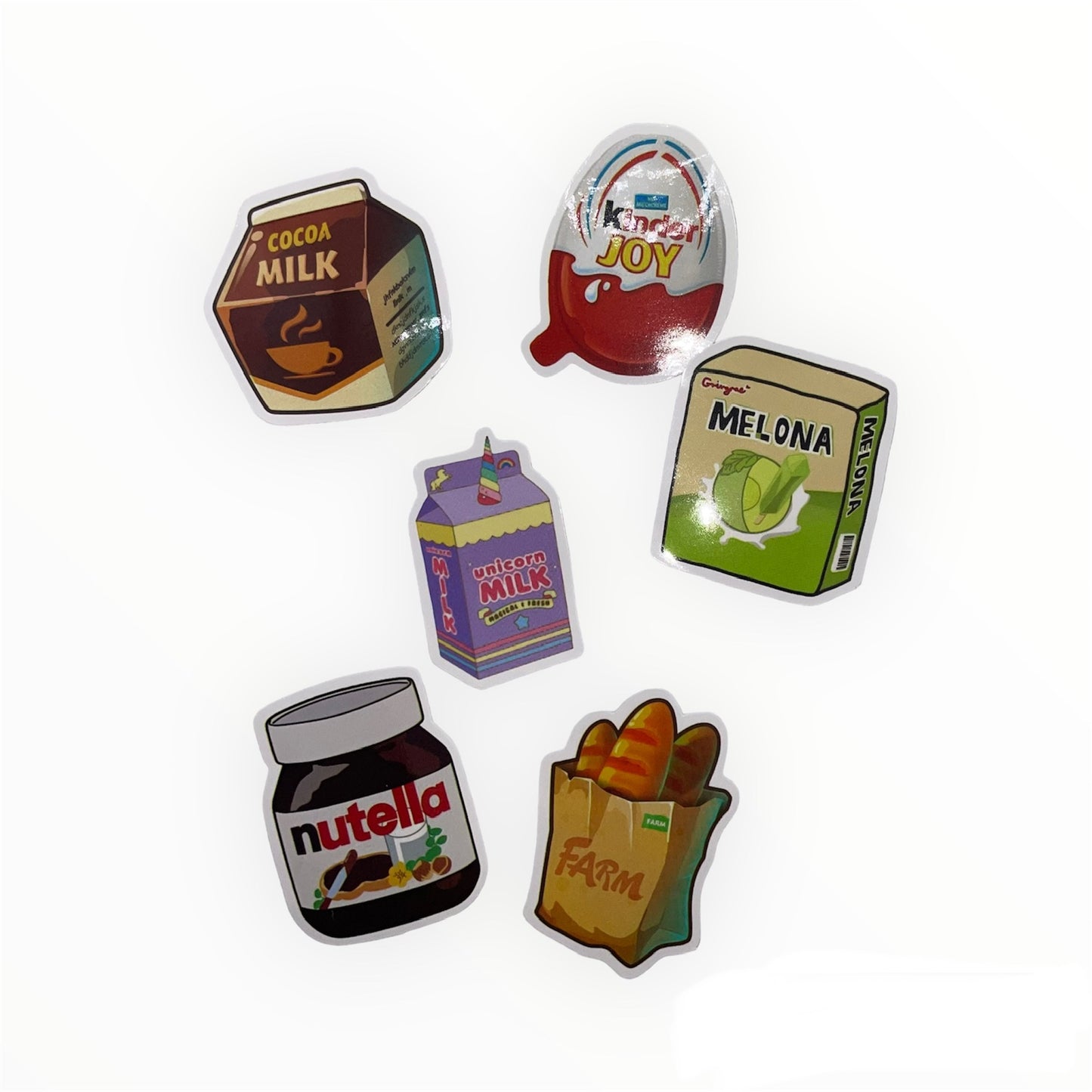 5PCS FOOD STICKERS