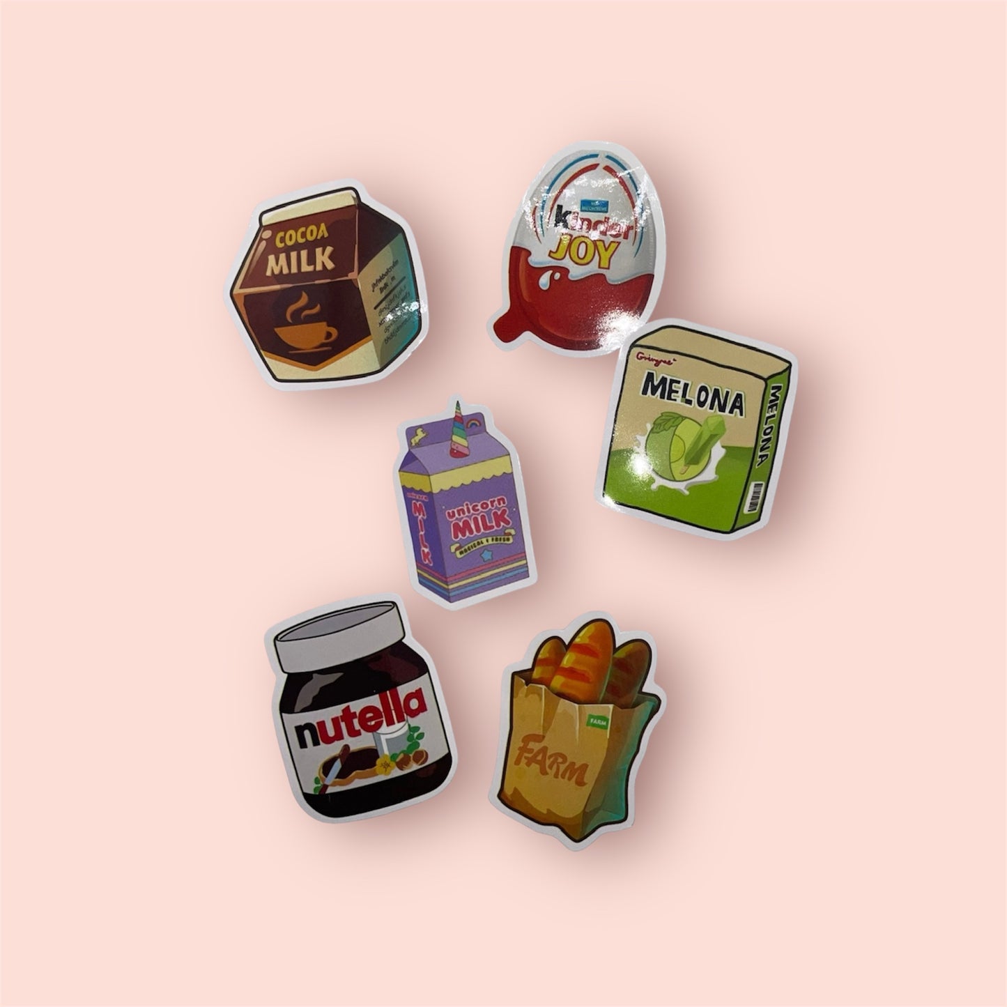 5PCS FOOD STICKERS