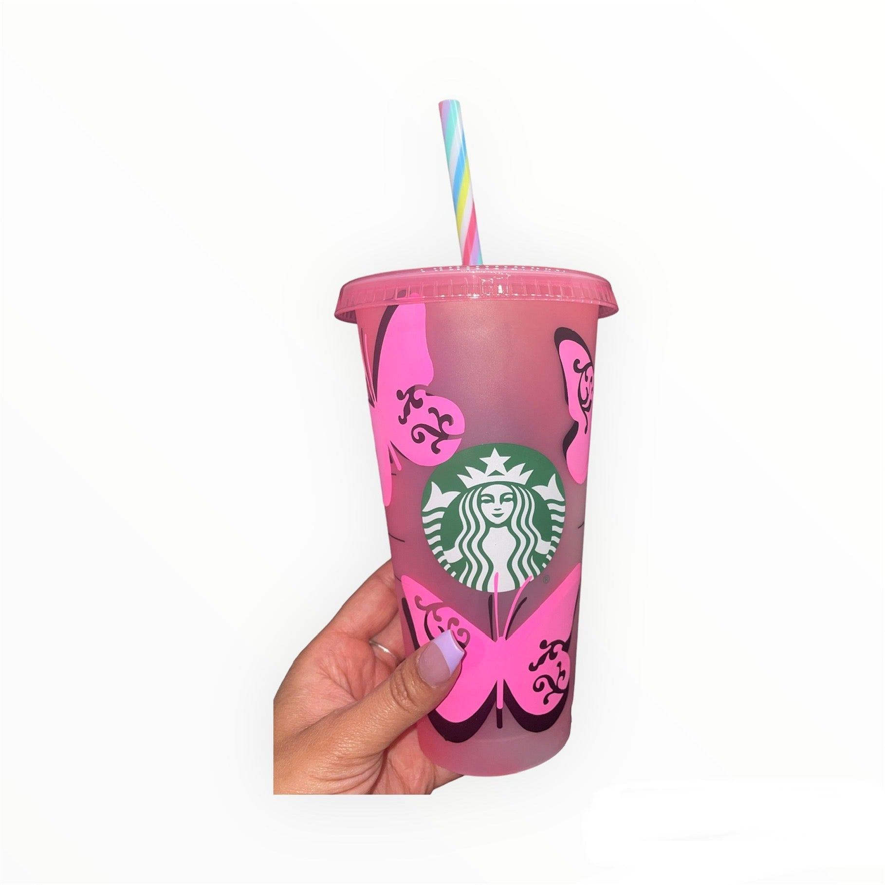 Starbucks customized handmade color changing cups (personalized gifts)