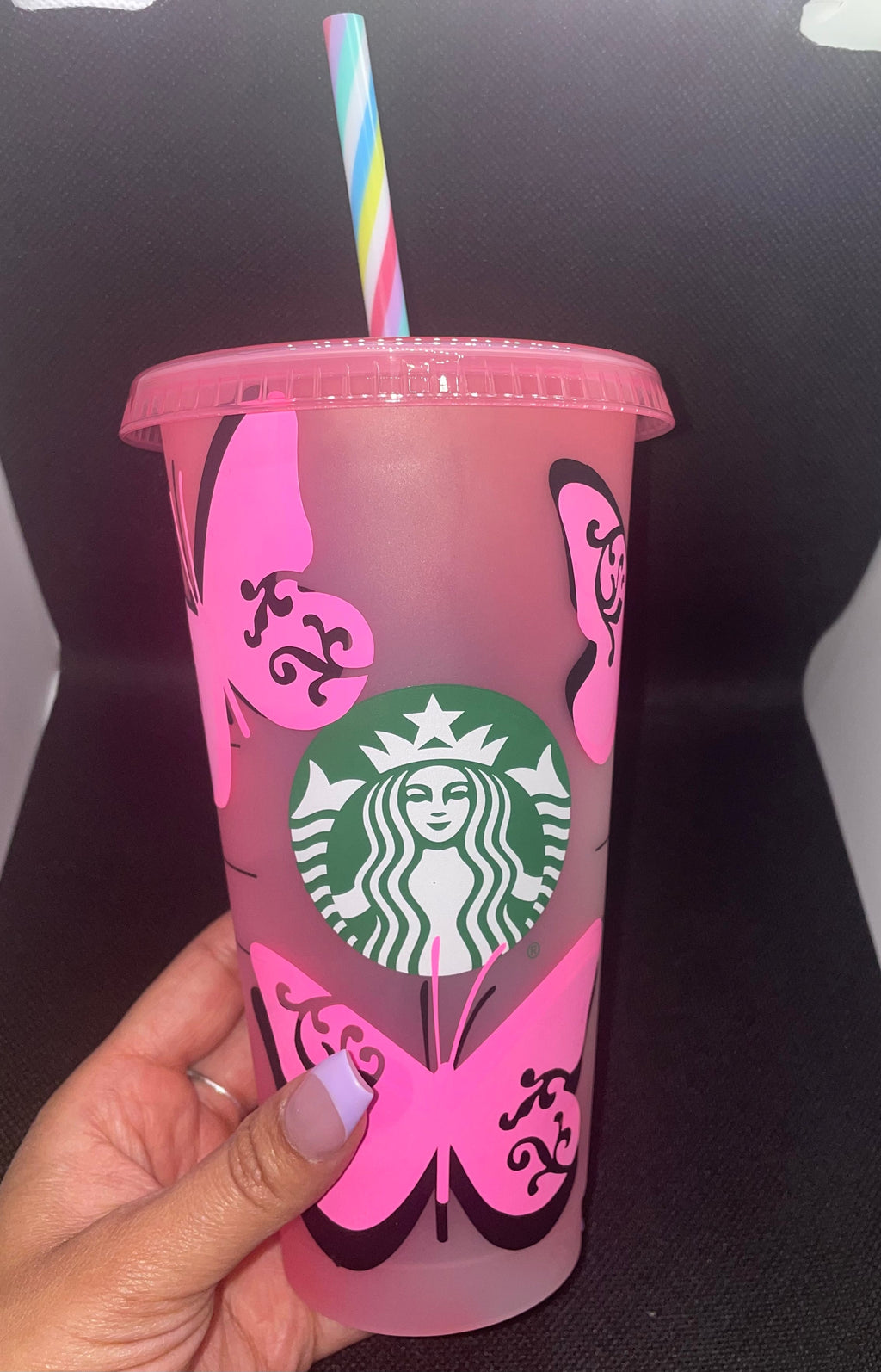 Starbucks customized handmade color changing cups (personalized gifts)