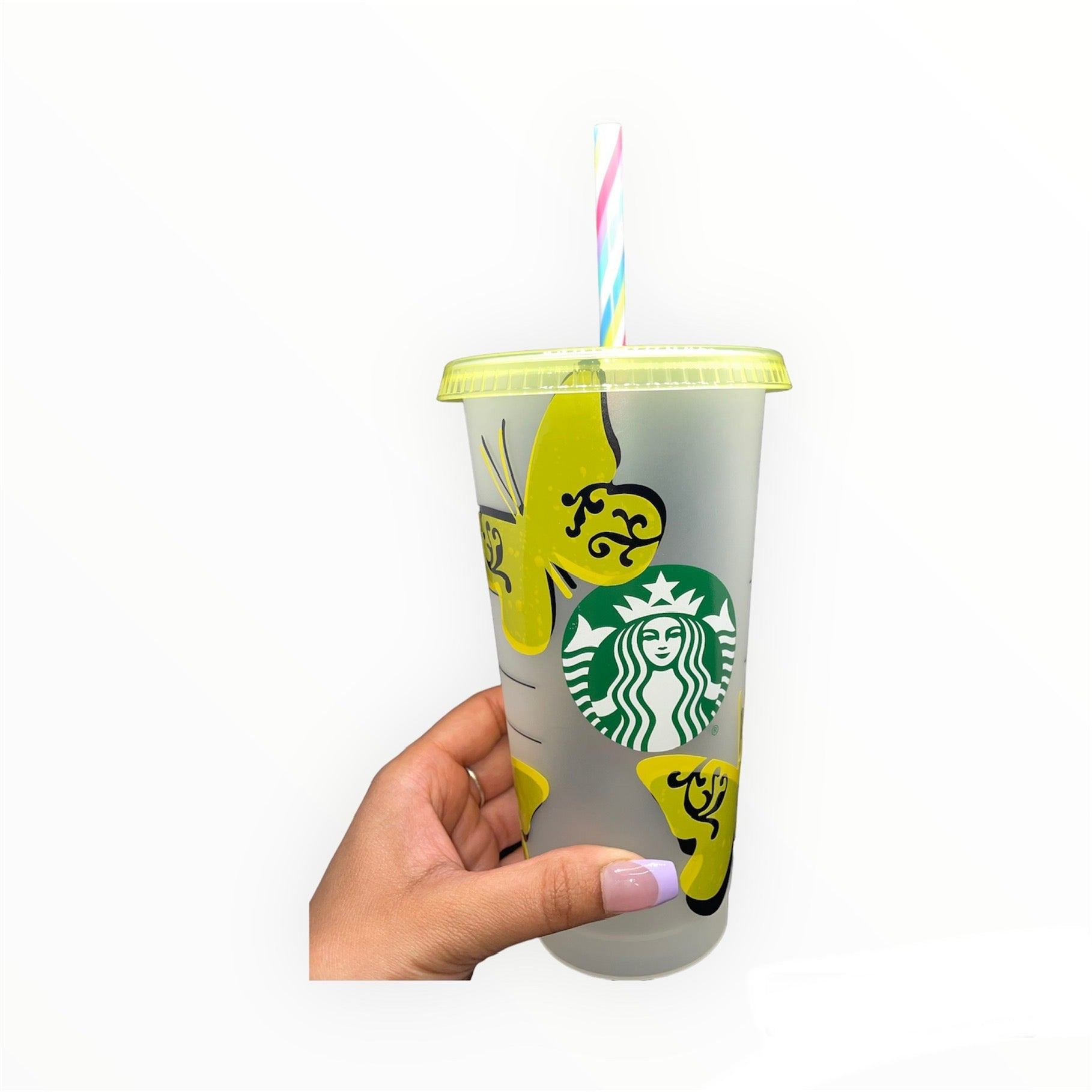 Starbucks customized handmade color changing cups (personalized gifts)