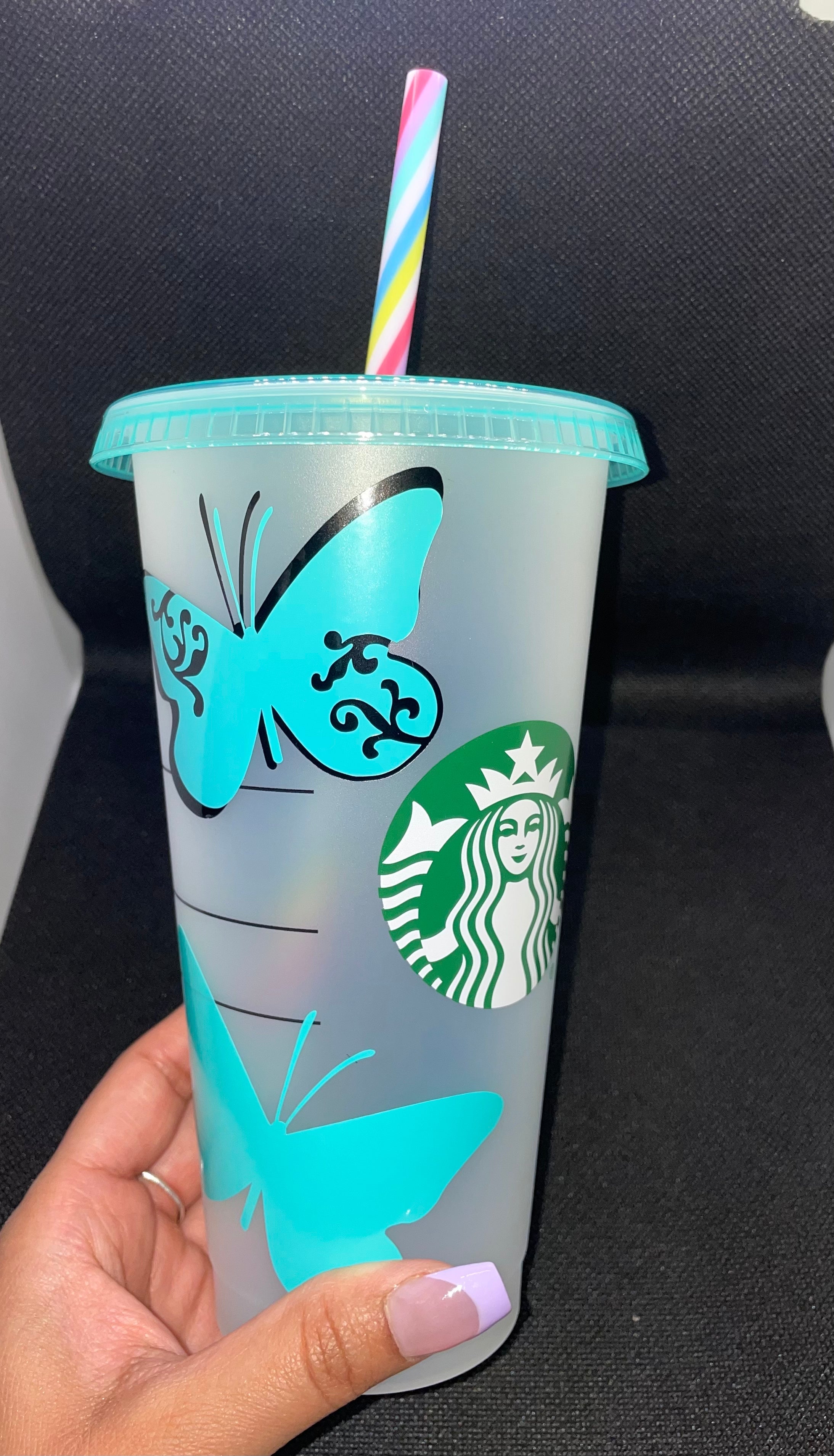 Starbucks customized handmade color changing cups (personalized gifts)