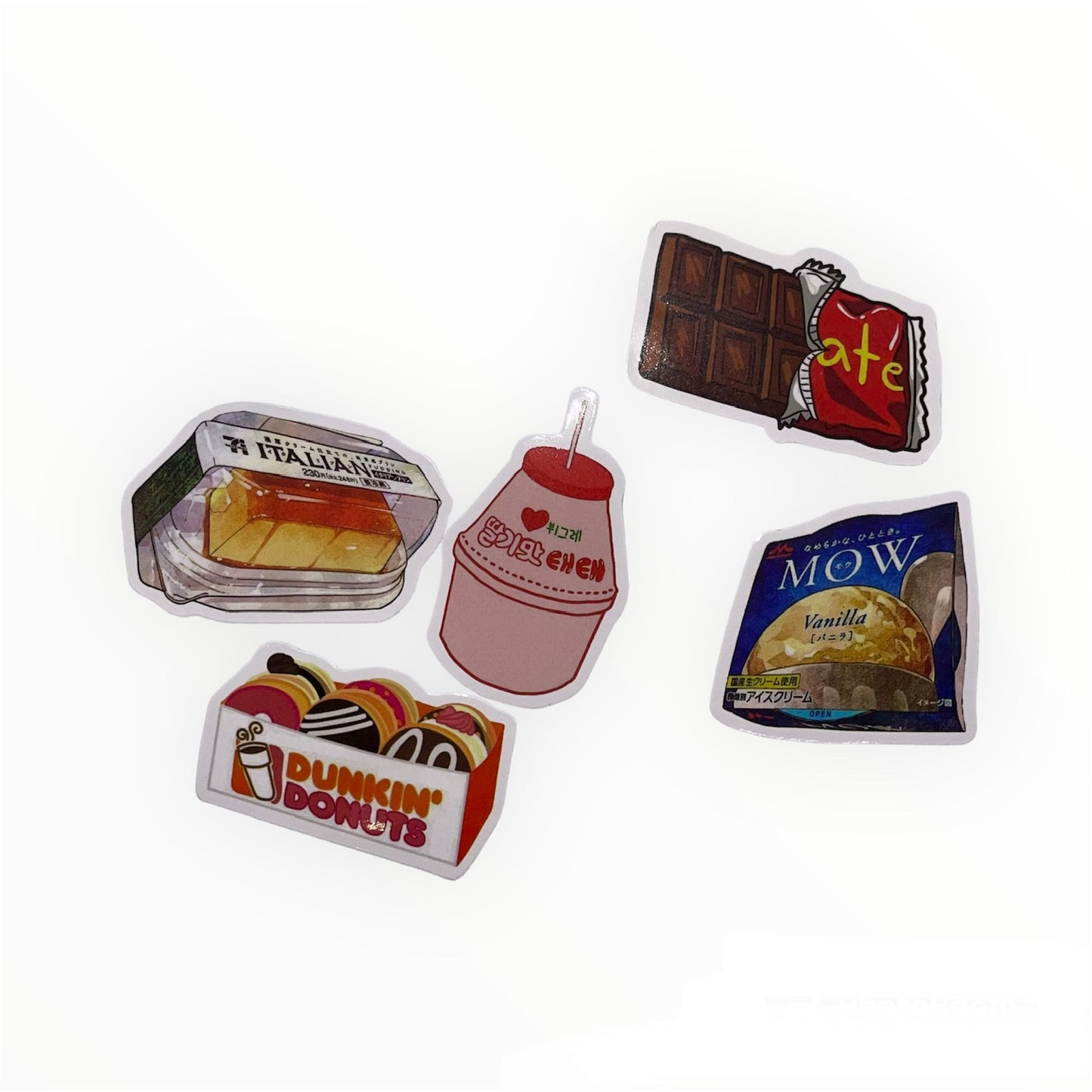 5PCS FOOD STICKERS