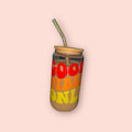 "Good Vibes Only" – Custom Glass Can