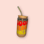 "Good Vibes Only" – Custom Glass Can