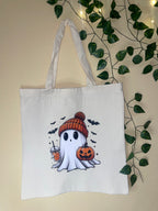 Cozy Halloween Tote Bags
