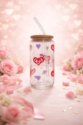Hearts glass can